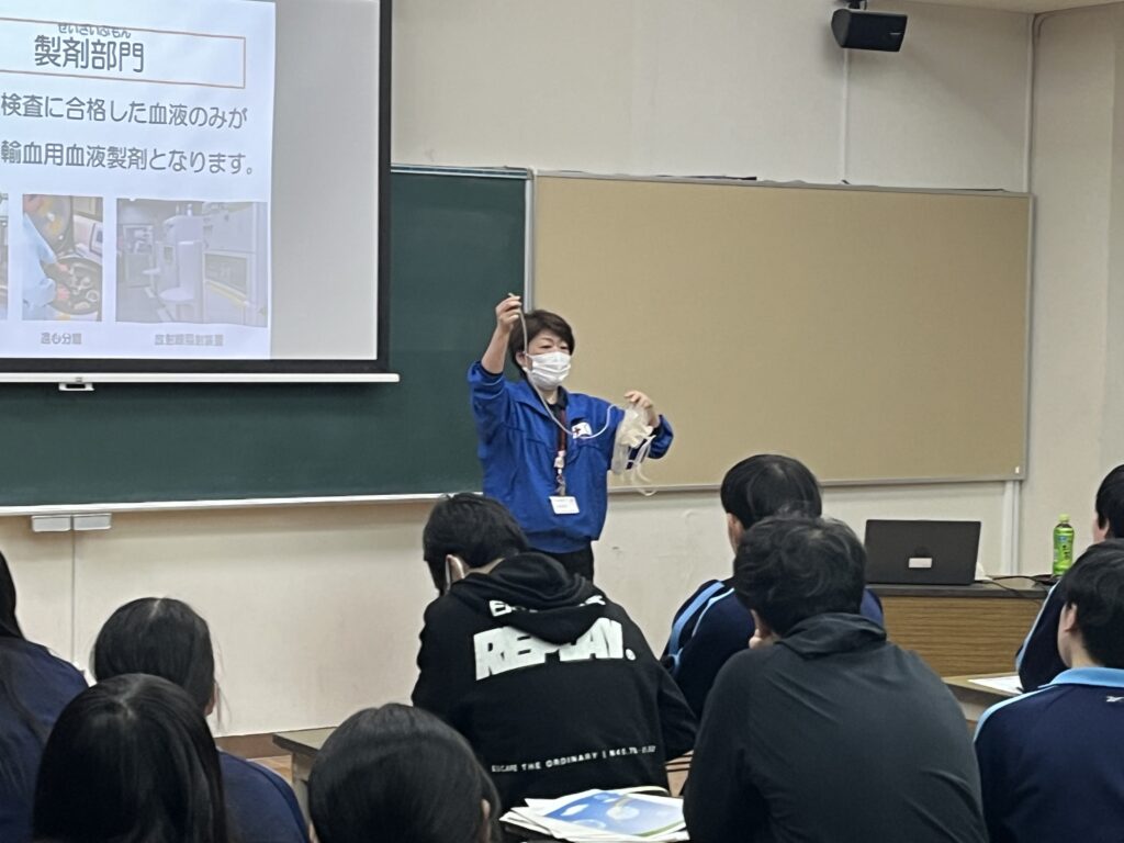 1年生対象　看護出前講座