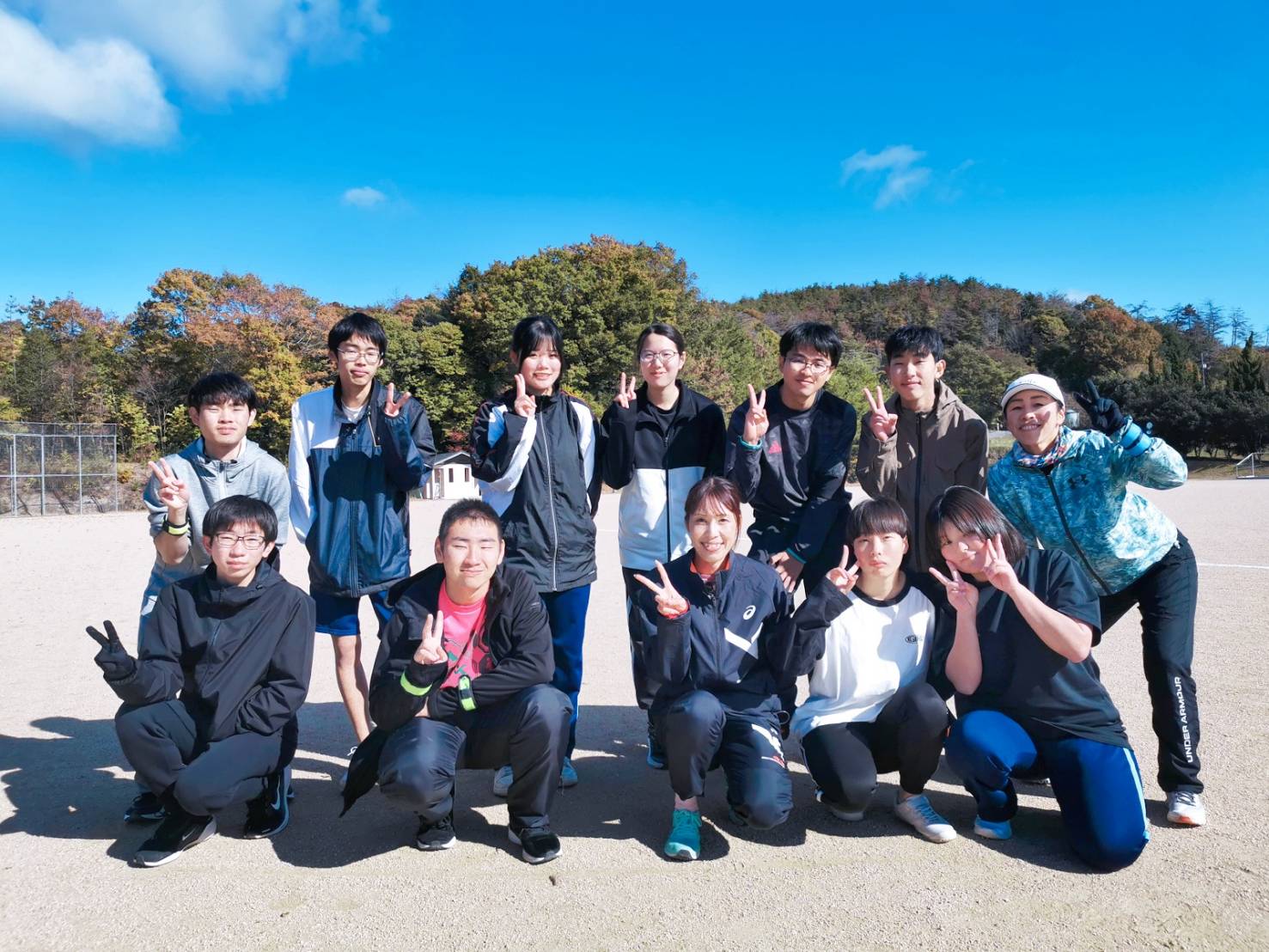 吉備中央町マラソン教室参加【陸上競技部・テニス部 他】