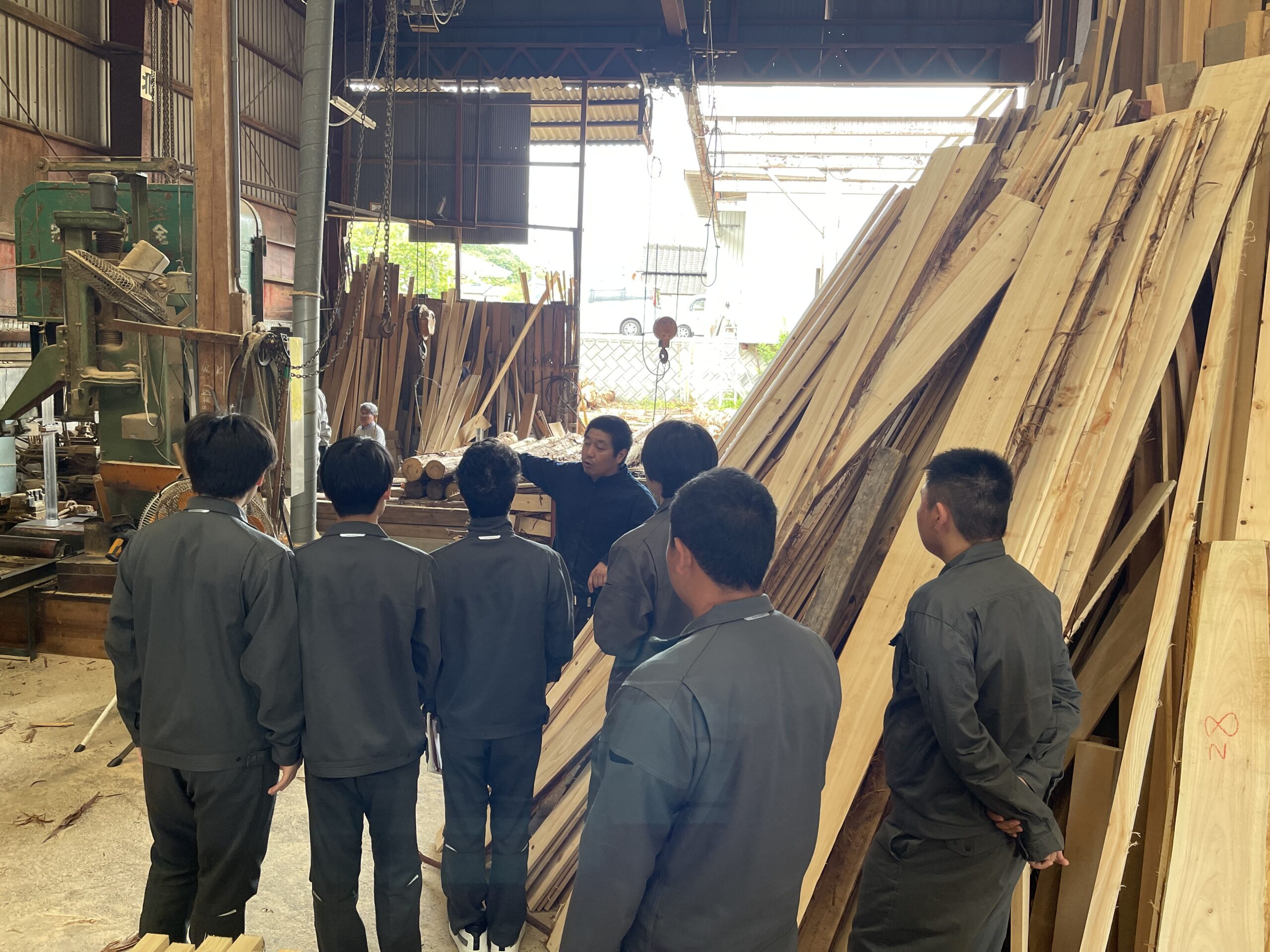【クラフトデザインコース】製材所見学