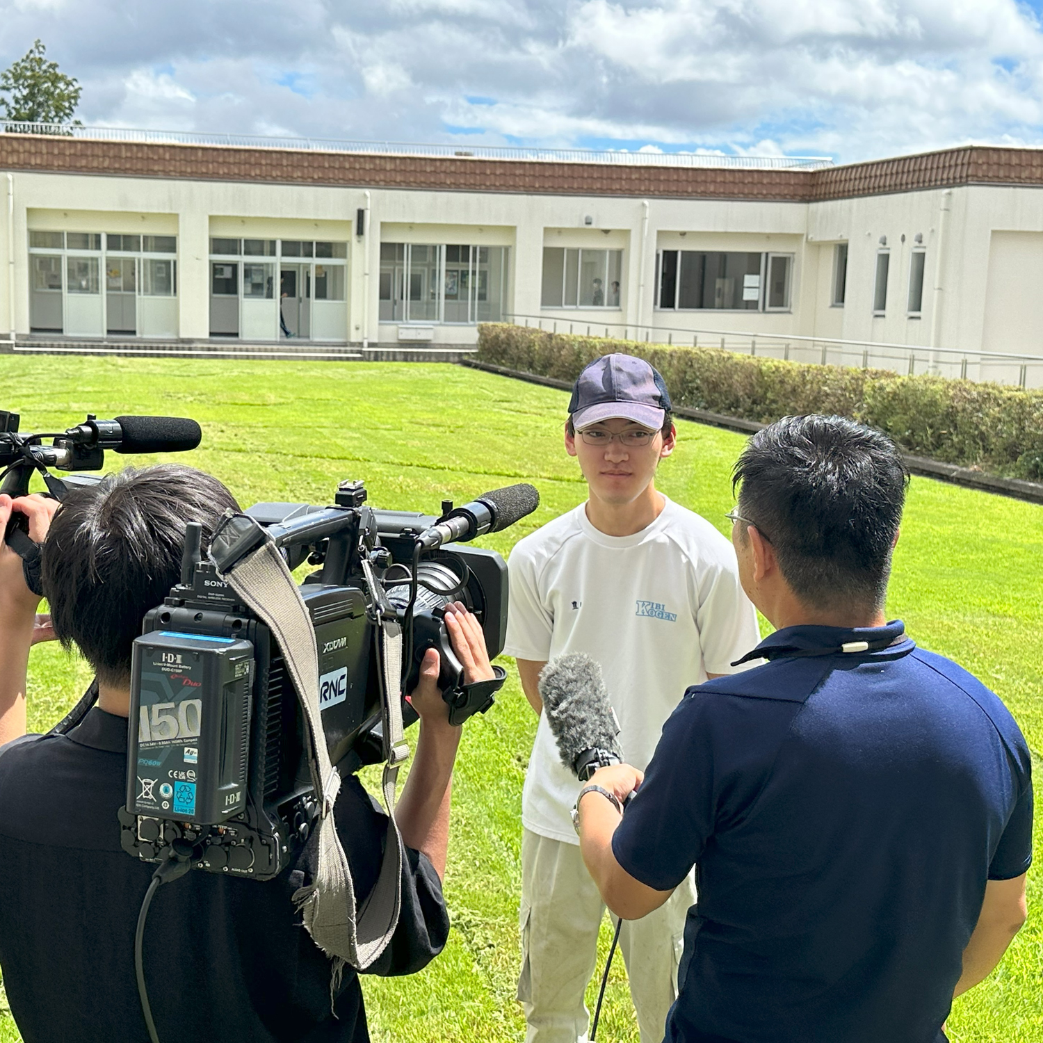 【緑化システムコース】巨大芝絵完成間近！